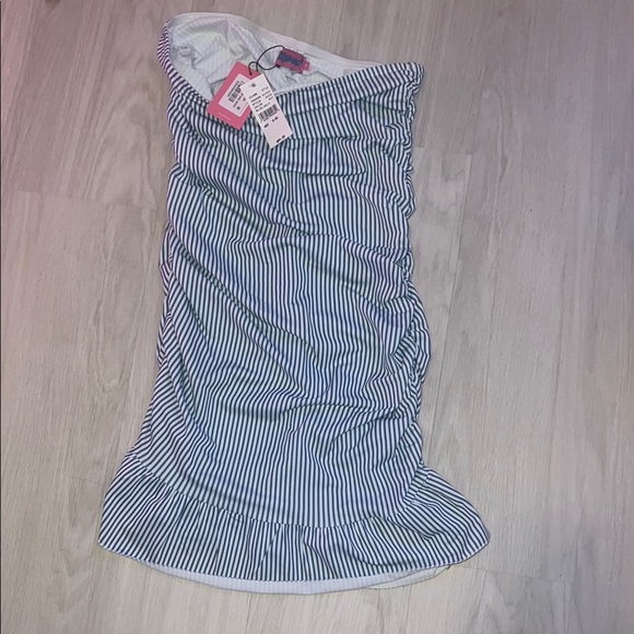 Edikted Striped Gaia Gathered Mini Dress - Picture 2 of 2